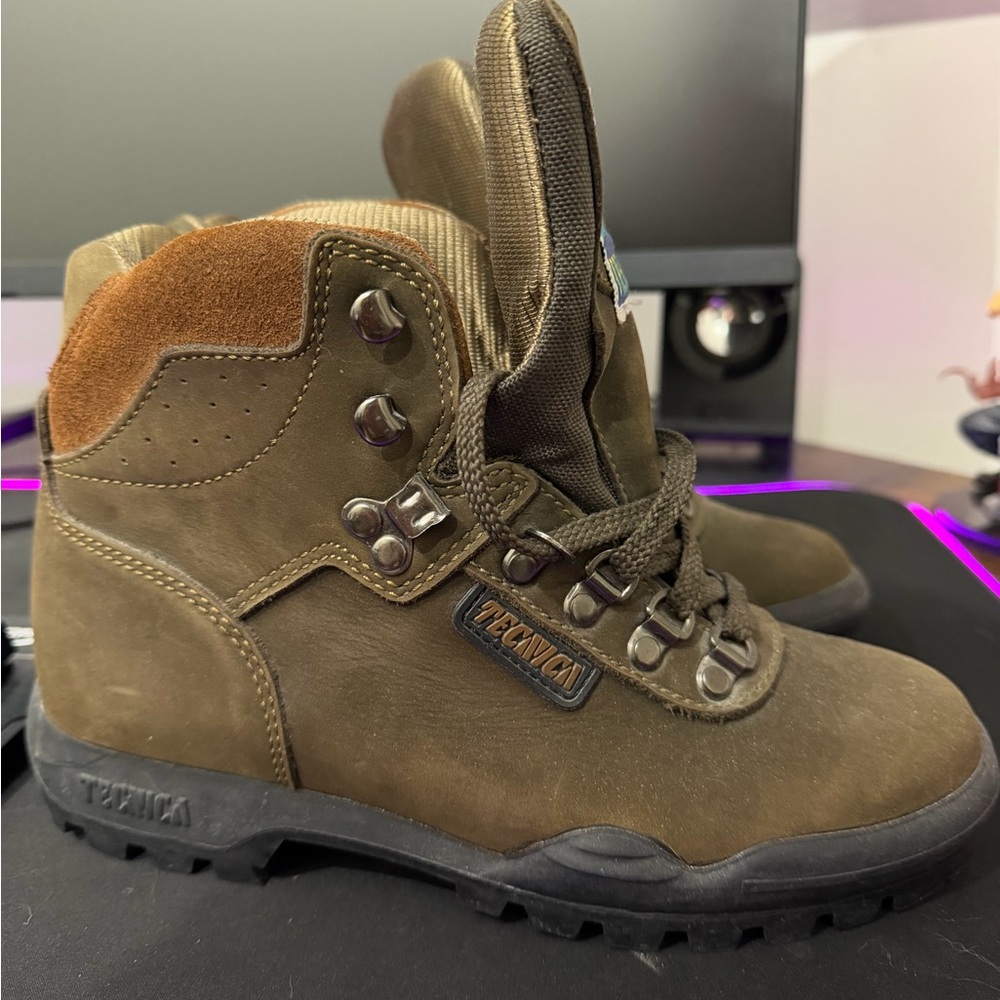 Tecnica Olive and Brown Boots